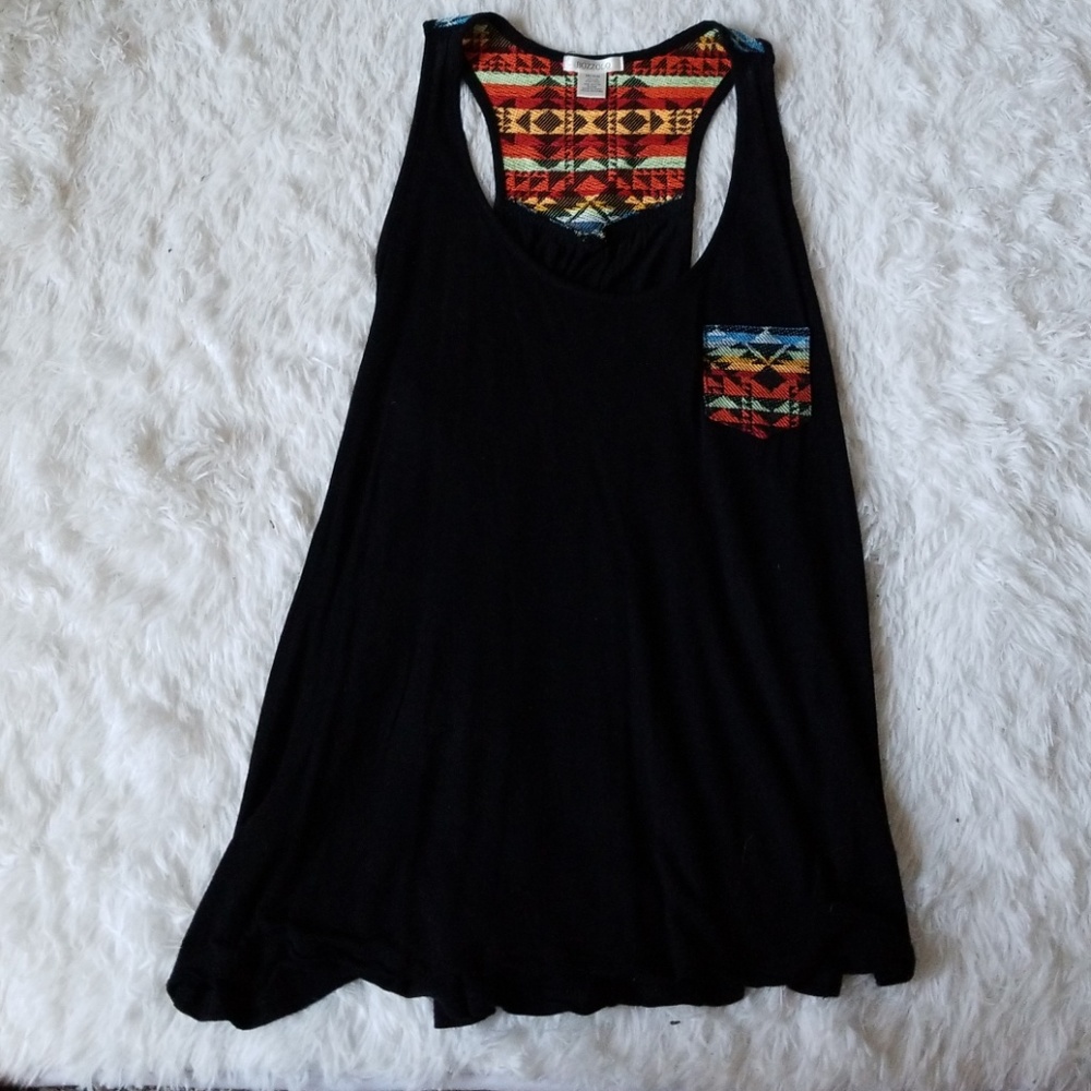 Black embellished tank top